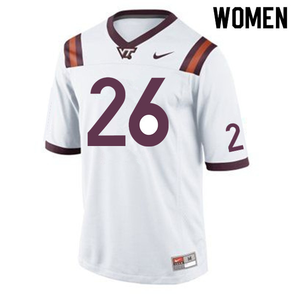 Women #26 Jovonn Quillen Virginia Tech Hokies College Football Jerseys Sale-Maroon